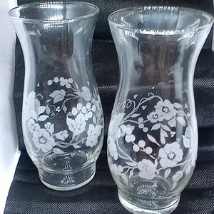 Two Floral Mini Vases